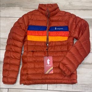 Cotopaxi men’s fuego spice half zip down pullover jacket XS NWT $275